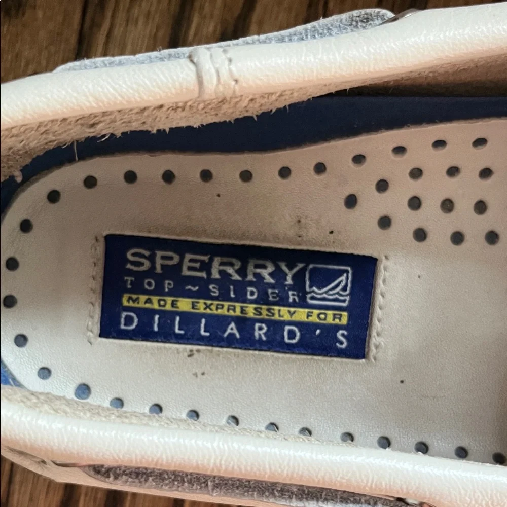Sperry Men’s Ivory Leather Boat Shoes